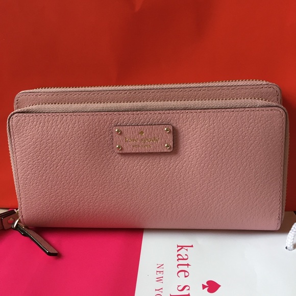 NWT KATE SPADE NY ANITA GROVE STREET PINK WALLET - Picture 2 of 8
